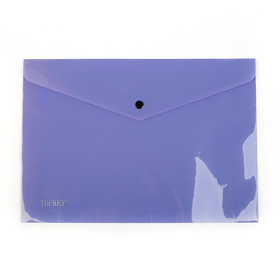 Папка-конверт на кнопке, А4, 180 мкм, 'Цветной', МИКС