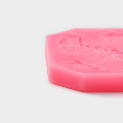 Молд для заливки Доляна «Птицы», силикон, 11.5×9 см, розовый