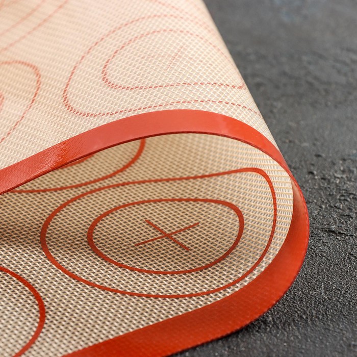 Силиконовый коврик для макаронс армированный «Макарон. Плюс», 42×29,5 см - фото 1918768885