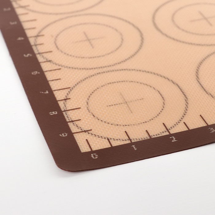 Силиконовый коврик для макаронс армированный «Макарон. Плюс», 42×29,5 см - фото 1889260193