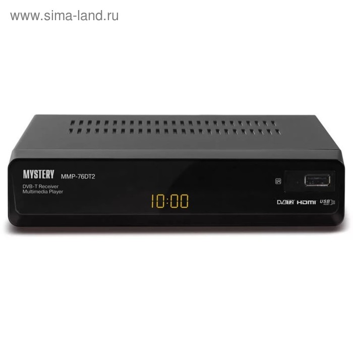 Цифровая ТВ приставка Mystery MMP-76DT2 DVB-T2 черный - Фото 1