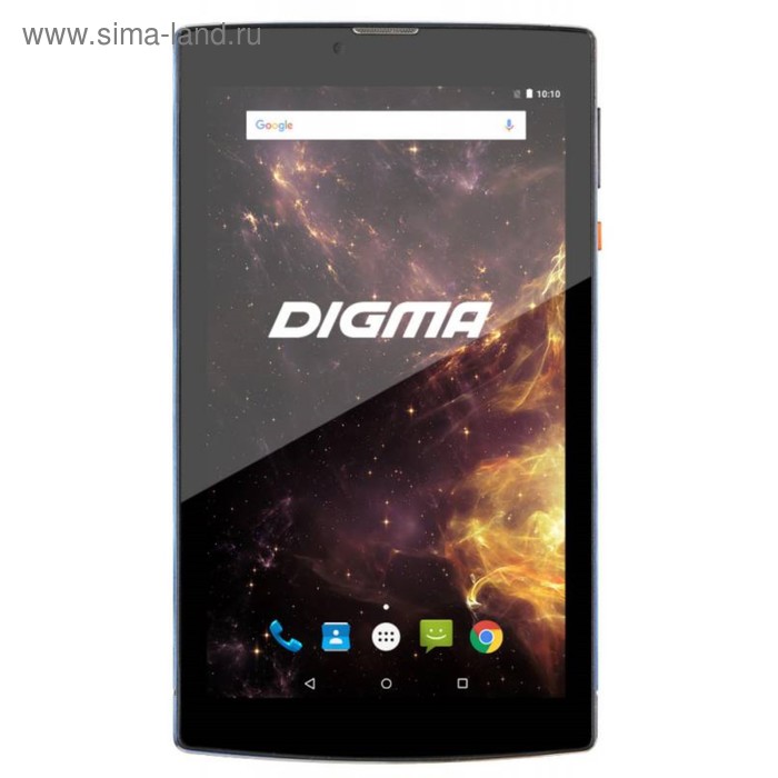 Планшет Digma Plane 7012M 3G 7" IPS,1024x600,1Gb+8Gb, 2Mp+0,3Mp,GPS,3000mAh, черно-голубой - Фото 1