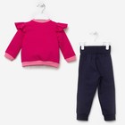 Комплект для девочки (кофта,брюки), рост 80-86 см, цвет фуксия D1802-2_М - Фото 4