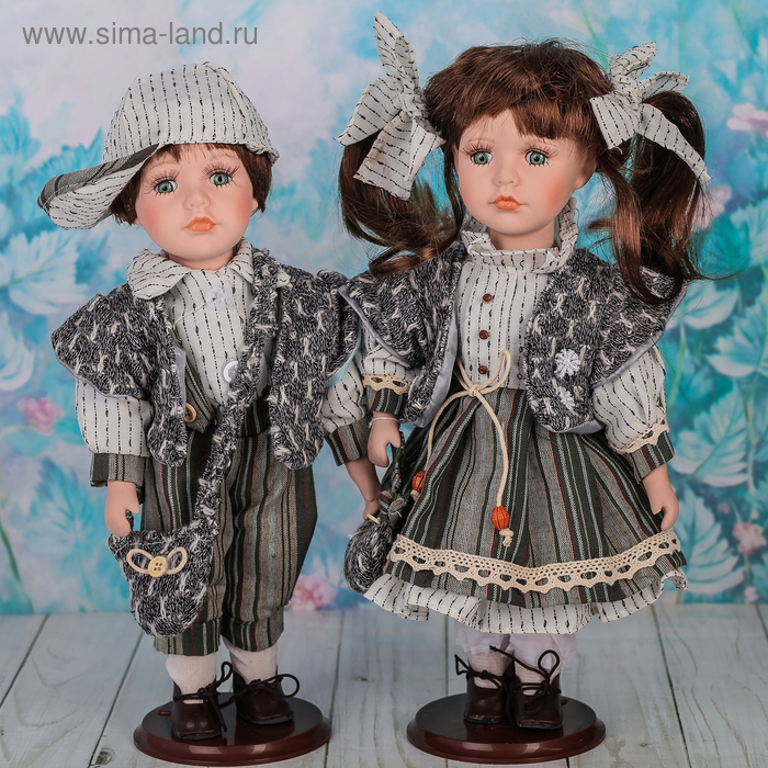 Кукла коллекционная парочка "Таисия и Денис" (набор 2 шт) 30 см - Фото 1