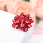 Подарочный Бант - звезда №3.5, простой металлик, для упаковки подарков, МИКС - Фото 2