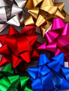 Подарочный Бант - звезда №3.5, простой металлик, для упаковки подарков, набор 8 шт., МИКС - Фото 4