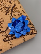 Подарочный Бант - звезда №3.5, с блестками, для упаковки подарков, набор 8 шт., МИКС - Фото 6