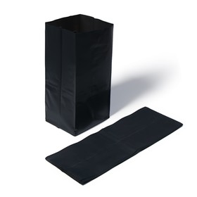 Пакет для рассады, 8 л, 15 x 34 см, полиэтилен толщиной 100 мкм, с перфорацией, чёрный, Greengo