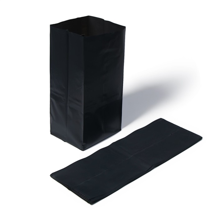 Пакет для рассады, 8 л, 15 × 34 см, полиэтилен толщиной 100 мкм, с перфорацией, чёрный, Greengo - Фото 1