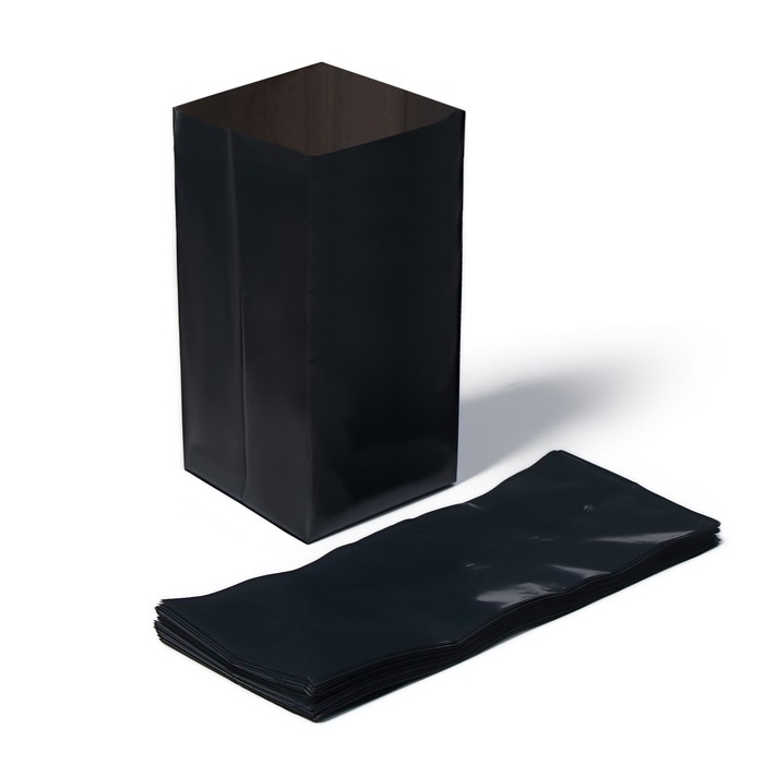Пакет для рассады, 3 л, 11 × 30 см, полиэтилен толщиной 60 мкм, с перфорацией, чёрный, Greengo - Фото 1