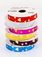 Лента упаковочная для декора и подарков, сердца, МИКС, 1.2 см × 5 м - Фото 3