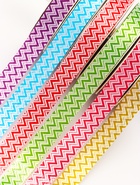 Лента упаковочная для декора и подарков, зигзаг, МИКС, 1.2 см × 5 м - Фото 2