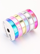 Лента упаковочная для декора и подарков, набор 6 шт., 1.2 см × 5 м - Фото 4