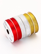 Лента упаковочная для декора и подарков, МИКС, 1.2 см × 5 м - Фото 4