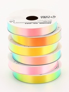 Лента упаковочная для декора и подарков, неон, 1.2 см × 5 м - Фото 3