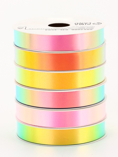 Лента упаковочная для декора и подарков, неон, 1.2 см × 5 м