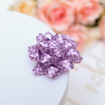 Подарочный Бант - звезда №5, 50 шт., для упаковки подарков, МИКС