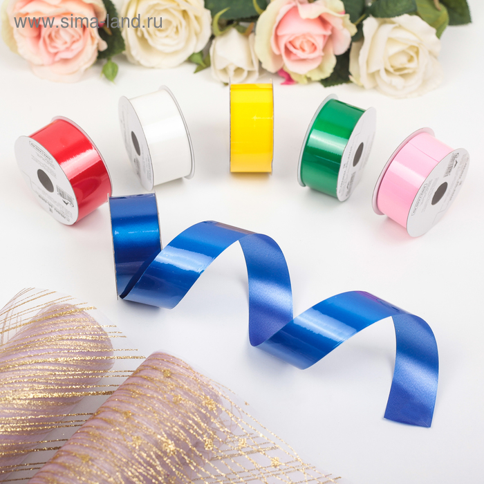 Лента упаковочная (ФАСОВКА 6 шт) микс, 2,8 см х 5 м - Фото 1
