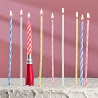 Свечи для торта, коктейльные 8 шт., 1 музыкальная - Фото 2