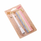 Свечи для торта, коктейльные 8 шт., 1 музыкальная - Фото 7