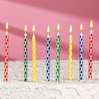 Свечи в торт "Ромбик" с подставкой, 14 см, 8 шт - Фото 5