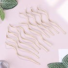 Свечи для торта витые «Серпантин», 10 шт., коктейльные, золотые, 15 см - Фото 2