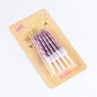 Свечи в торт «Спираль», 10 шт., средние, 5 см, розовый металлик - Фото 3