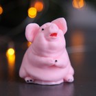 Мыло фигурное "Свинка сидит" розовая 100гр - Фото 1