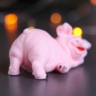 Мыло фигурное "Свинка лежит" розовая 65гр - Фото 4