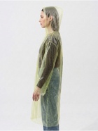 Дождевик - плащ, взрослый, р. 46-48, полиэтилен 20 г, жёлтый - Фото 4