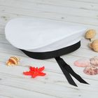 Бескозырка «Морской волк», взрослая, р-р. 56, белая - Фото 3