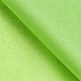 Бумага упаковочная тишью, зеленая, 50 см х 66 см (комплект 10 шт)
