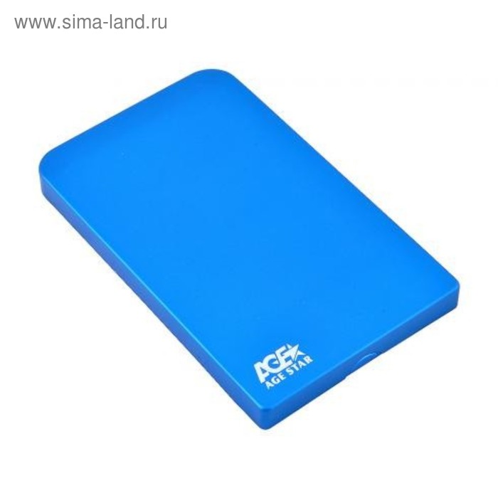 Внешний корпус для HDD AgeStar 3UB2O1 SATA II алюминий синий 2.5" - Фото 1