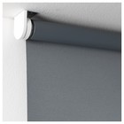 Рулонная штора ТУППЛЮР, блокирующая свет, 100x195 см, серый - Фото 3