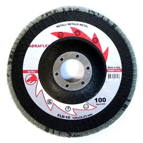 Круг лепестковый торцевой ABRAFLEX FLD-10, P100, 125 х 22,2 мм