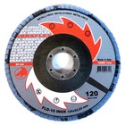 Круг лепестковый торцевой ABRAFLEX FLD-10 INOX, P120 125 х 22,2 мм - Фото 1