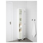 Высокий шкаф СИЛВЕРОН с зеркальной дверцей, 40x25x172 см, белый - Фото 2