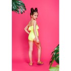 Купальник слитный для девочки "Модница", рост 104-110 см (4-5 лет), цвет жёлтый - Фото 2