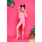 Купальник слитный для девочки "Модница", рост 128-134 см (8-9 лет), цвет розовый - Фото 1
