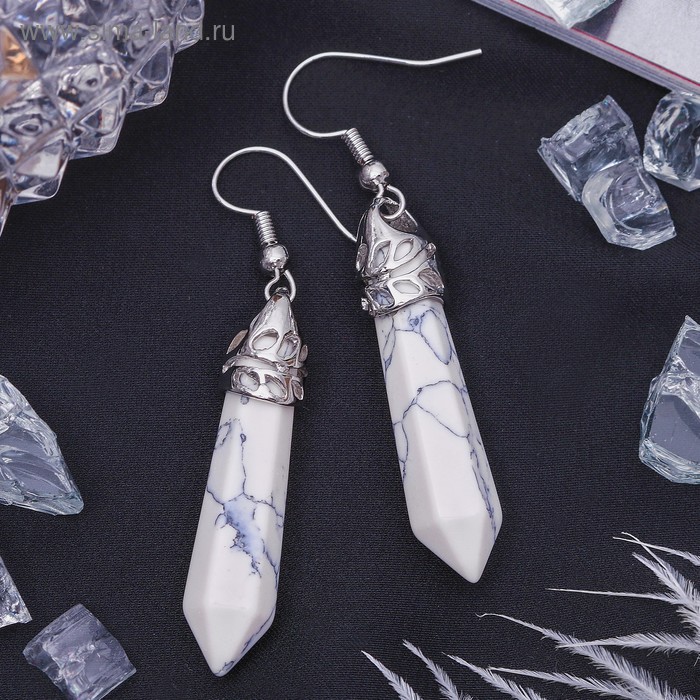 Серьги маятник «Кахолонг» - Фото 1