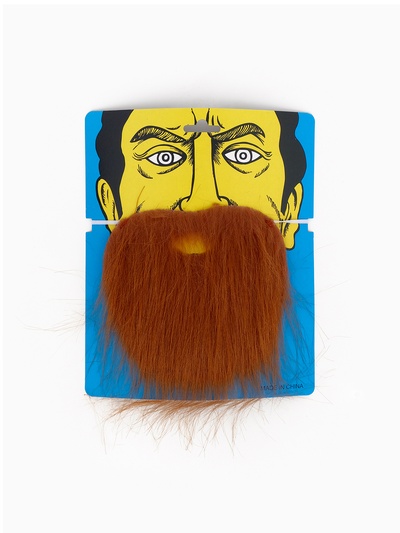 Карнавальная борода, на блистере, тёмная