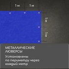 Тент защитный, 4 × 3 м, плотность 180 г/м², УФ, люверсы шаг 1 м, синий - фото 8378939