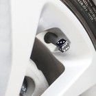 Колпачок на вентиль TORSO кубик, чёрные, набор 4 шт. - Фото 1