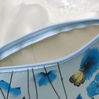 Косметичка простая «Маки», отдел на молнии, цвет голубой - Фото 3