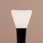 Кисть для масок, силиконовая, 15 (+/- 1) см, цвет чёрный/белый - фото 8379051