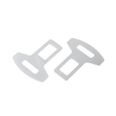 Заглушка ремня металлическая, TORSO, хром, набор 2 шт.