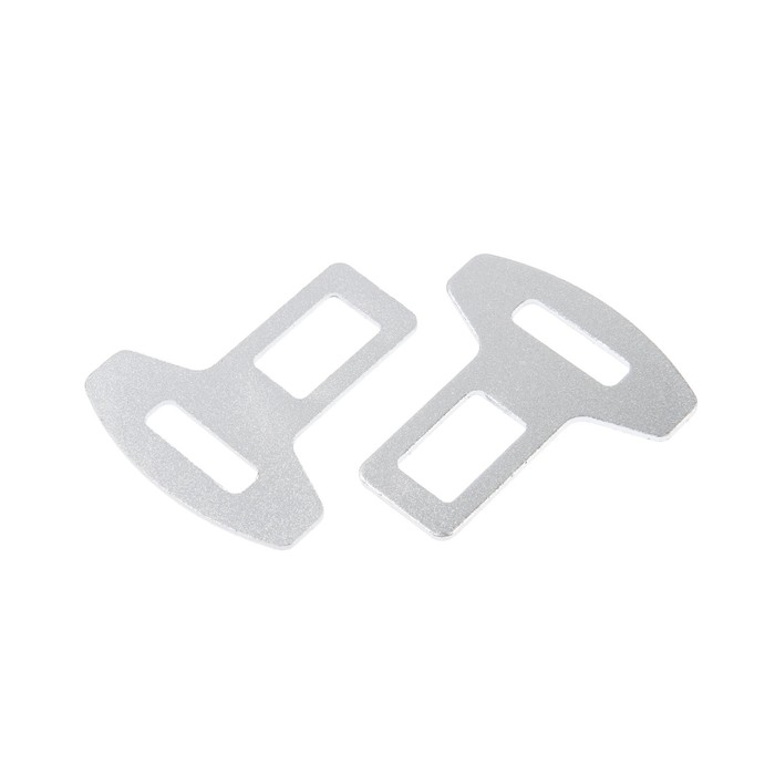 Заглушка ремня металлическая, TORSO, хром, набор 2 шт. - Фото 1