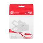 Заглушка ремня металлическая, TORSO, хром, набор 2 шт. - Фото 3