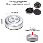 Светильник светодиодный в автомобиль, 3 LED, хром - Фото 1