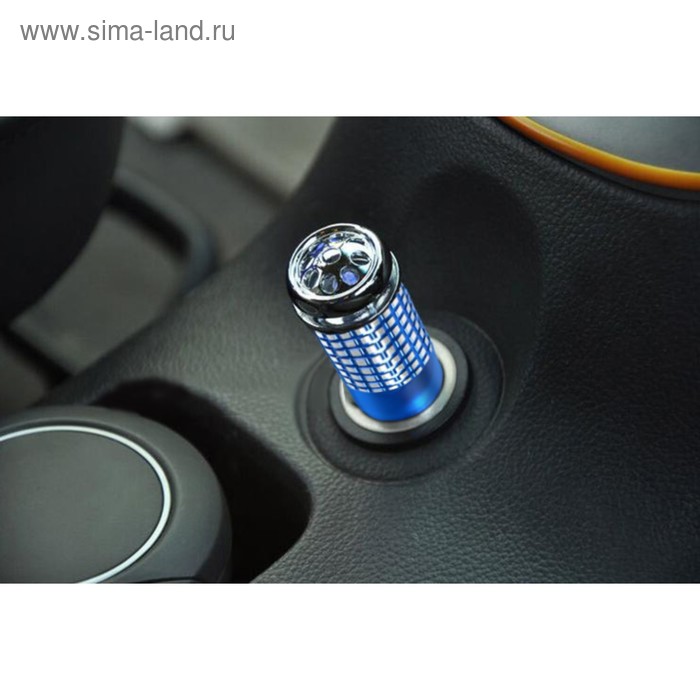 Ионизатор воздуха автомобильный, напряжение 12-24 В, синий - Фото 1